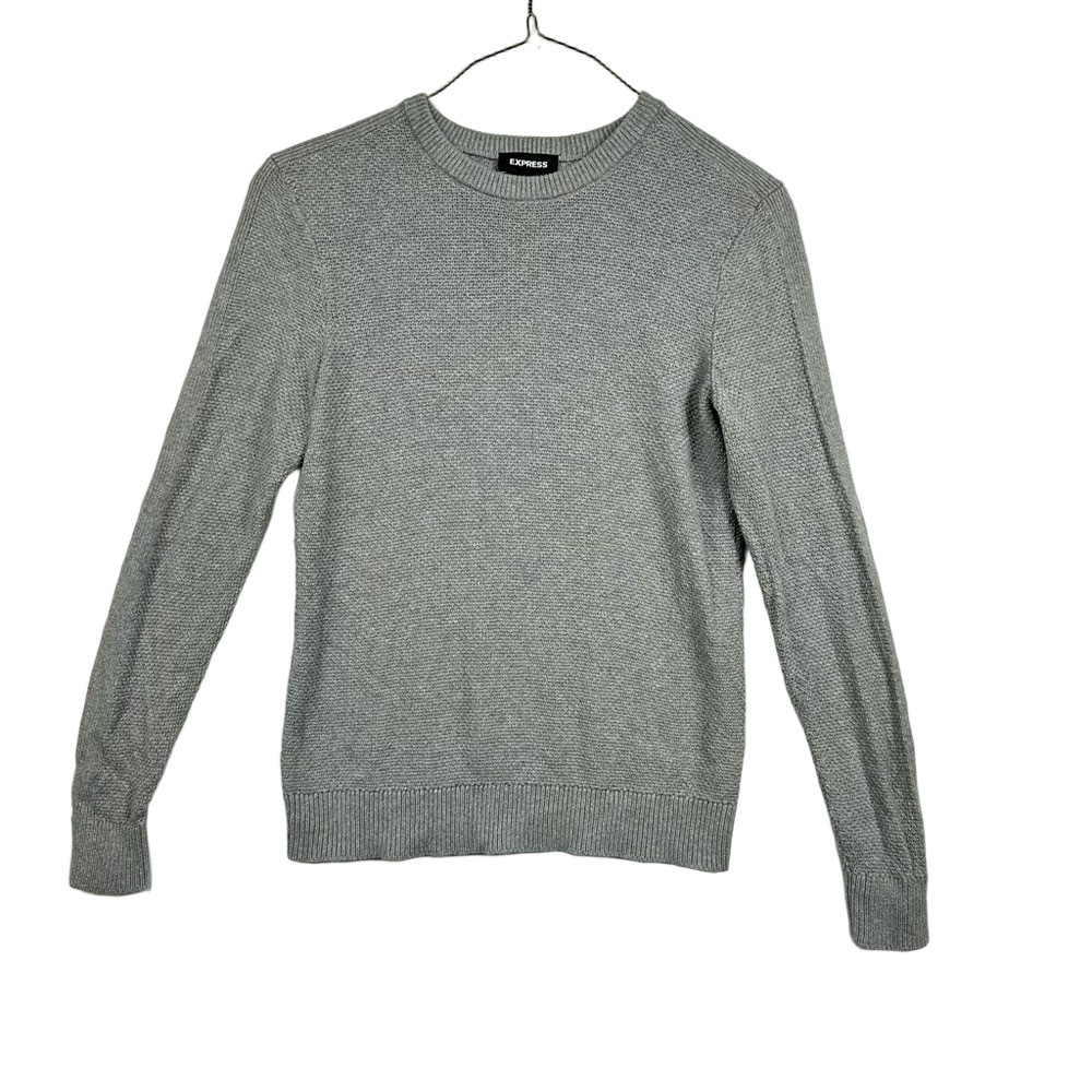 Express Women's Gray Crewneck Sweater
